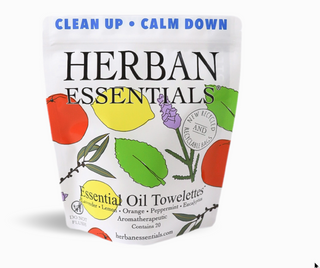 20 aromatic natual non toxic hand wipes