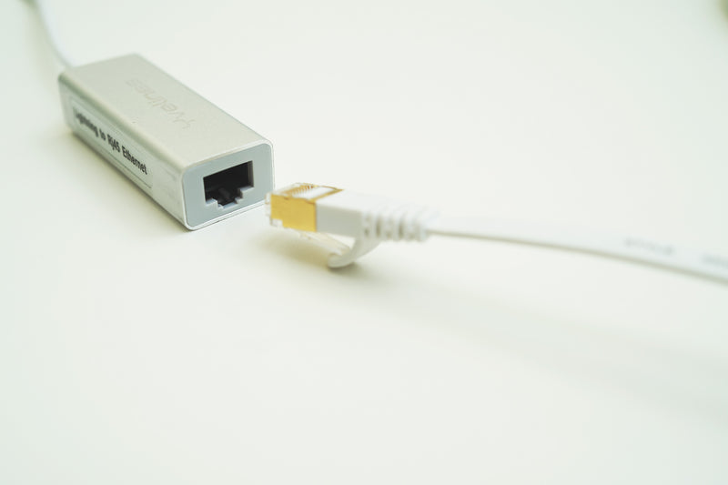 Fast Grounded Lightning Ethernet Adapter. Use iPhone Online with NO Radio Frequency EMF