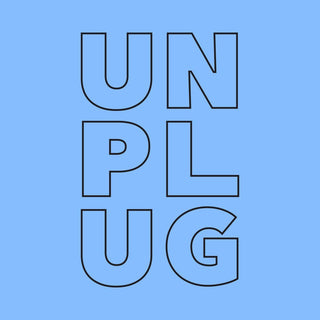 Men's Unplug Graphic Blue Tee Wellness Wear Tech Wellness