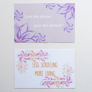 Unplug•Intention Cards • Gentle Reminders To Live In Balance With Technology Tech Wellness