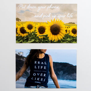 Unplug•Intention Cards • Gentle Reminders To Live In Balance With Technology Tech Wellness