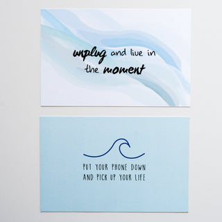 Unplug•Intention Cards • Gentle Reminders To Live In Balance With Technology Tech Wellness
