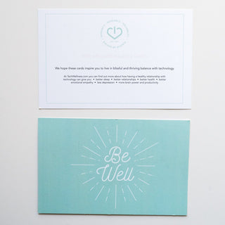 Unplug•Intention Cards • Gentle Reminders To Live In Balance With Technology Tech Wellness