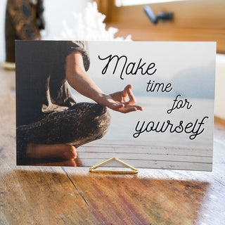 Unplug•Intention Cards • Gentle Reminders To Live In Balance With Technology Tech Wellness Live Beautifully In Balance Set comes with Gold Stand