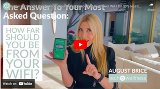 Video: How Far Should You be From Your WiFi? Demo The Low Power WiFI for 90% less EMF Radiation