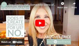 Video: Stop Electric EMF! Somavedic Demo of RF, Magnetic and Electric EMF. Plus Negative Ion Measurement