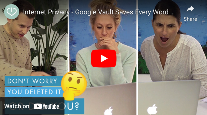 Video: Internet Privacy - Google Vault Saves Every Word You Delete