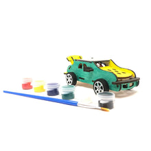 Kit to build solar powered car toy