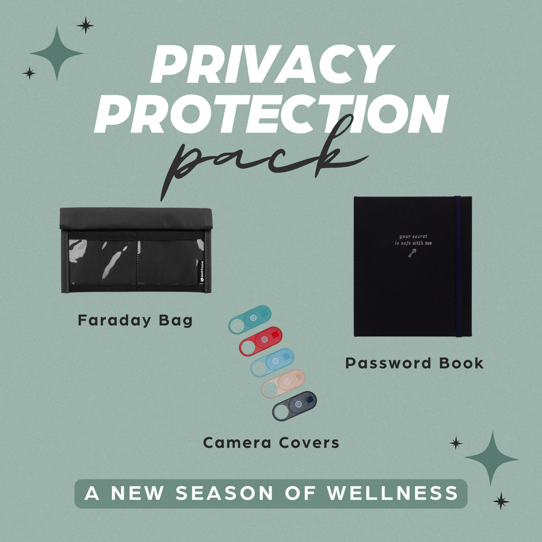 Privacy Protection Pack: Camera Covers, Faraday Bag & Password Book – Tech  Wellness