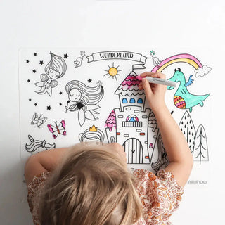 Screen-Free Meals Kids Coloring Placemat