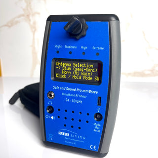 EMF Meter Measuring 5G from Tech Wellness