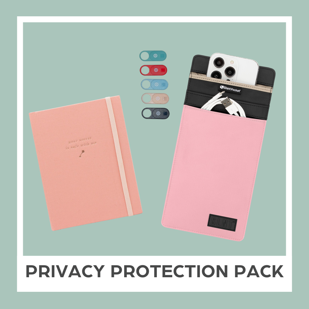 Privacy Protection Pack: Camera Covers, Faraday Bag & Password Book