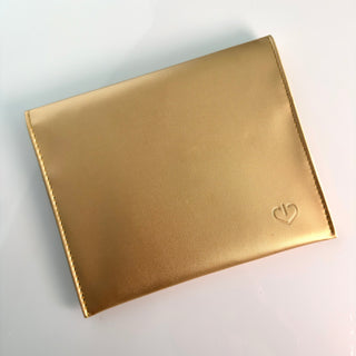 credit card faraday sleeve EMF Protection Cellphone Faraday Bags Faraday BAG GOLD FAUX LEATHER