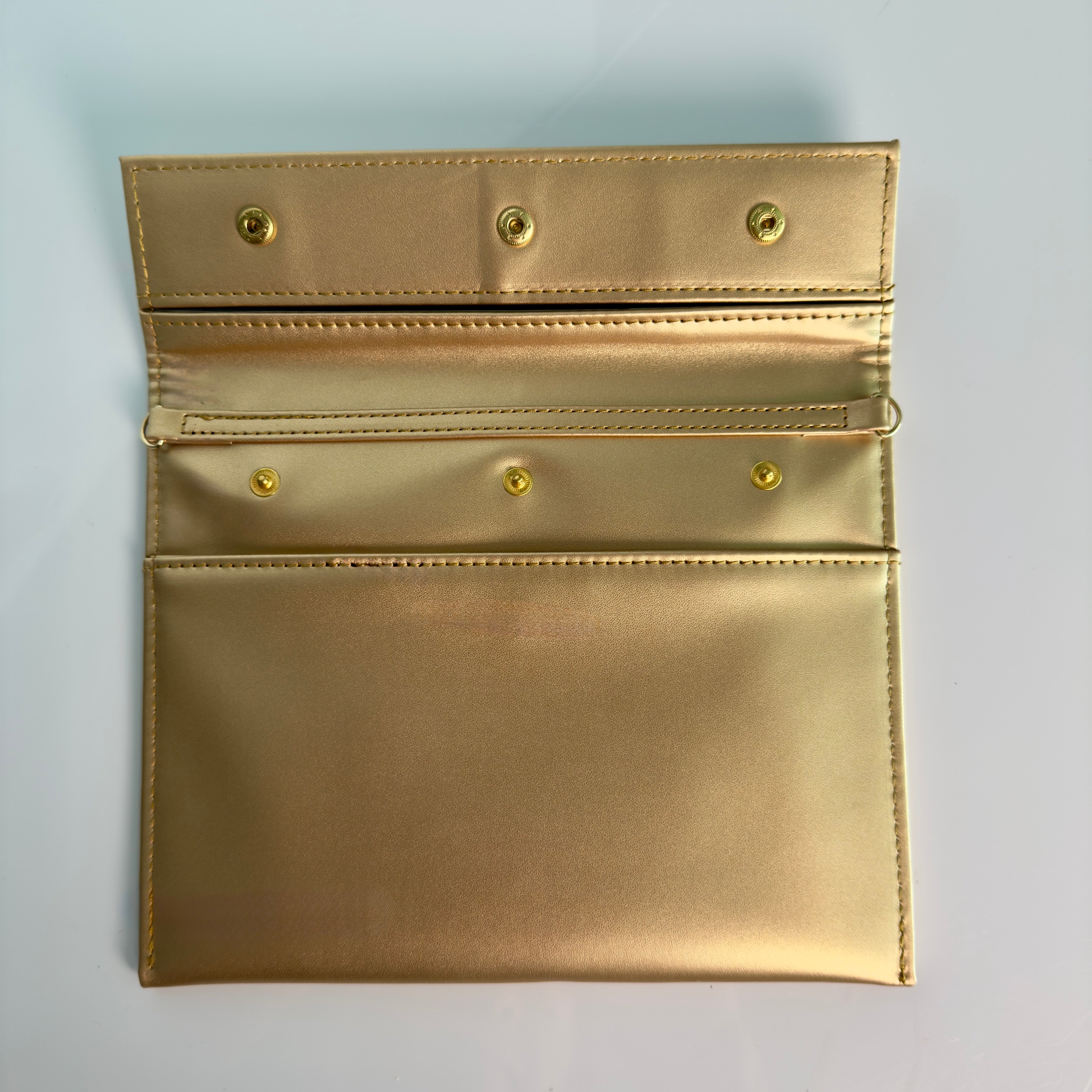credit card faraday sleeve EMF Protection Cellphone Faraday Bags Faraday BAG GOLD FAUX LEATHER