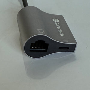 Fast Grounded Lightning Ethernet Adapter.  Charging iPhone Adapter. Use iPhone Online to prevent Radio Frequency EMF