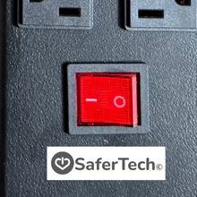 SaferTech Shielded Power Strip • 16 Grounded Outlets • No EMF