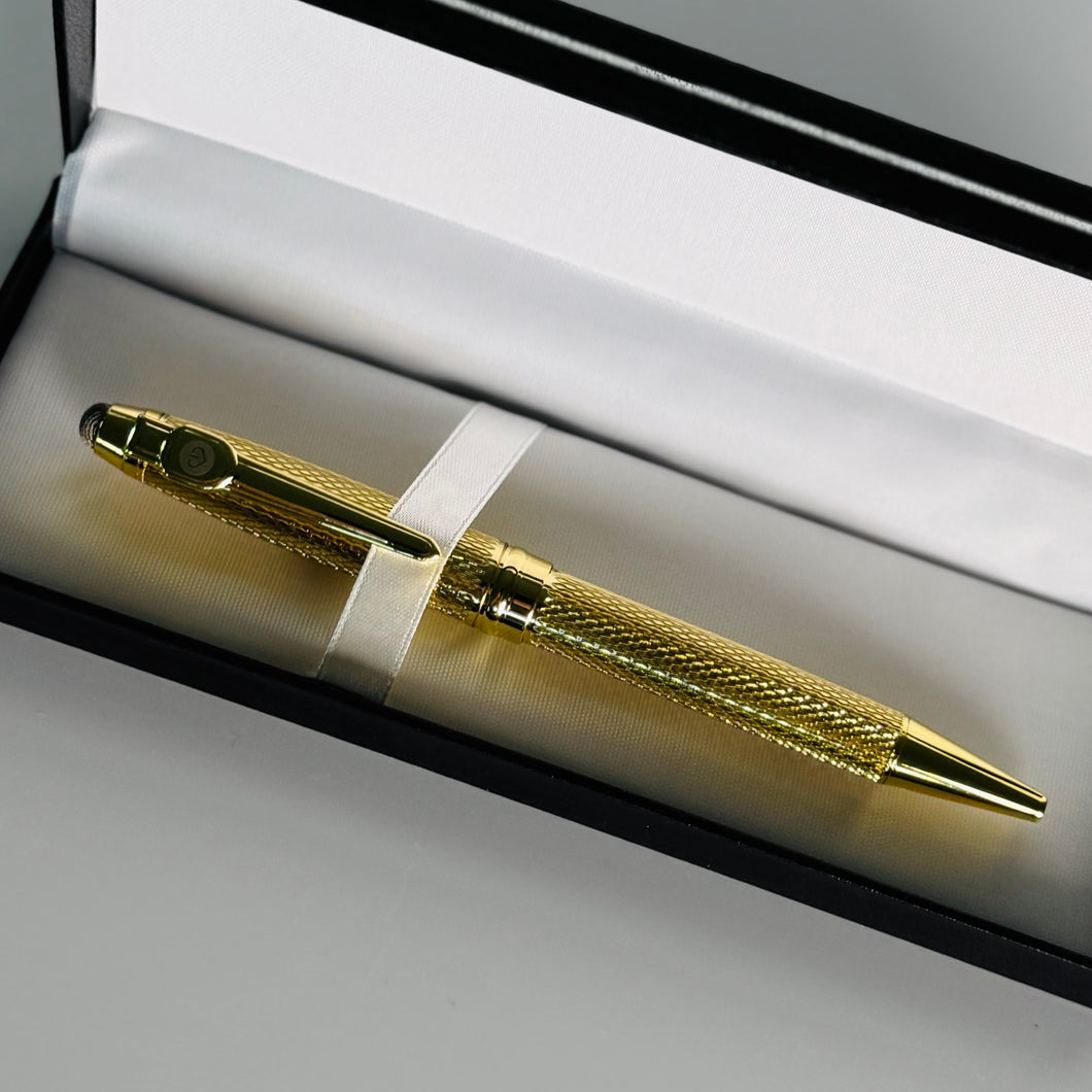 gold stylus and pen combination
