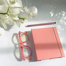 Pretty Pink Gift Set: Password Book,  Camera Covers,  Stylus• Blue Light Glasses
