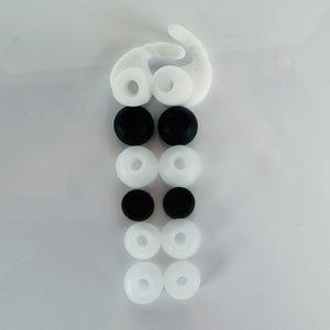 A Lovely Earbud Replacement Tip Multi-Pack. Get 6 Pair of Memory Foam and Silicone Ear Tips