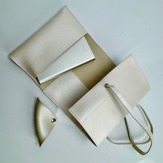 EMF-Free Charging Block in Leather Wrap
