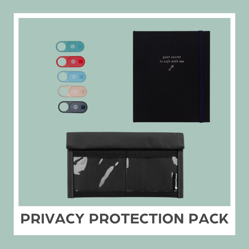 Privacy Protection Pack: Camera Covers, Faraday Bag & Password Book