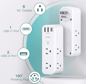 Extra outlet no EMF radiation charger