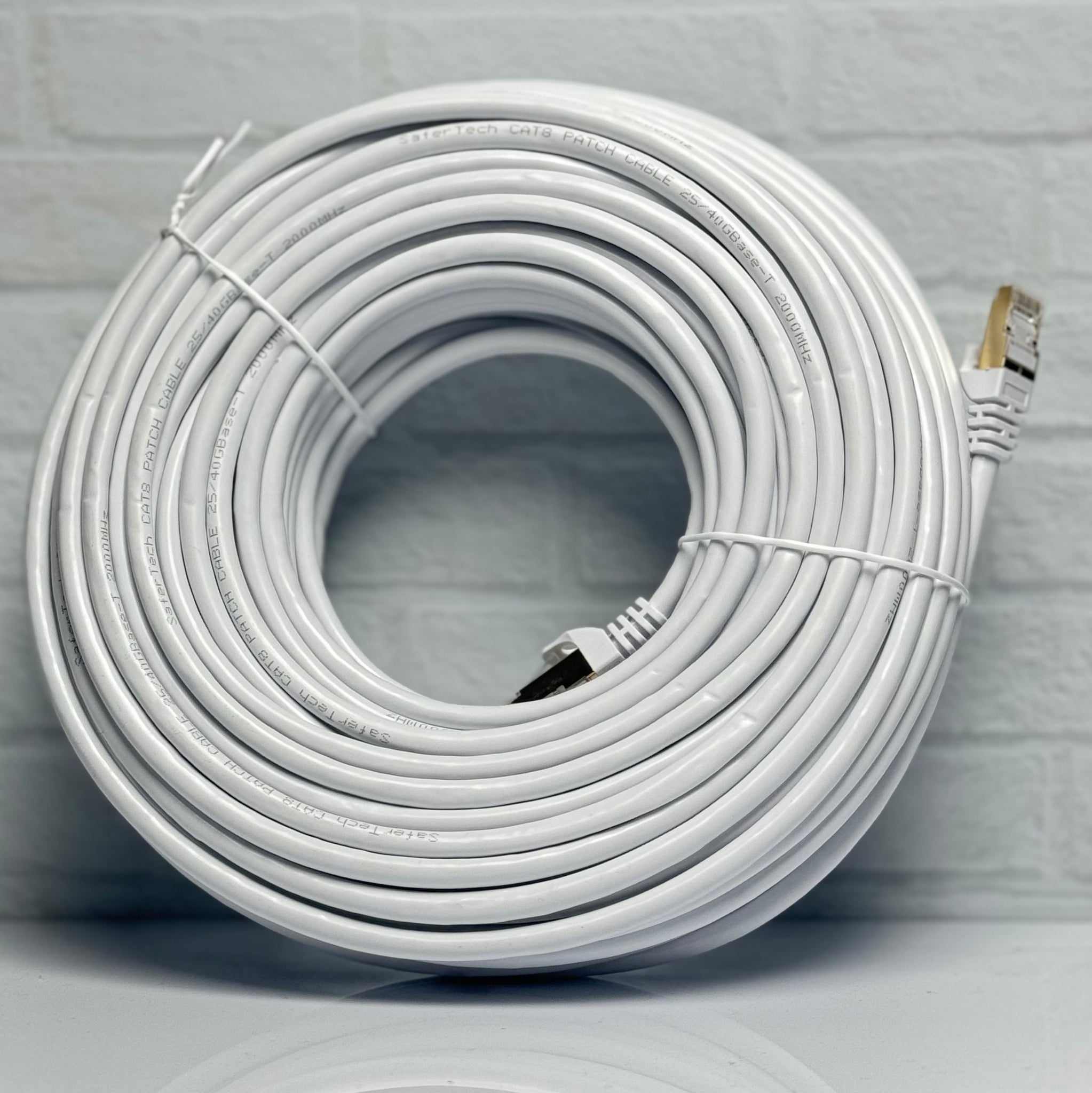 Emf Cable Best EMF-Free CAT 8 Fast Shielded Ethernet Cable Hard wire Internet. 10 ...