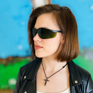 Green Sleep Prep Glasses