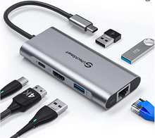 Multi-Function Grounded USB-C to Ethernet Dongle that charges other devices at the SAME TIME!