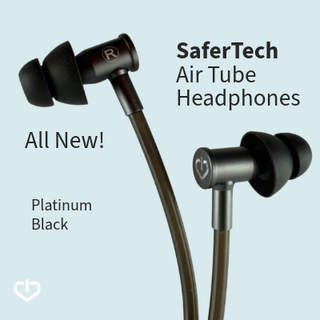 New! Air Tube Headphones for EMF Protection. Safer Wired Earbuds