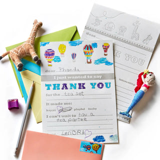 make your own thank you kid card