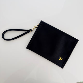 Black emf protection bag no tracking for women