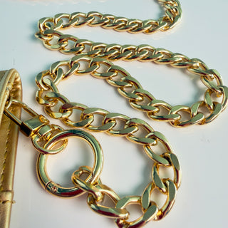 thick gold heavy faraday chain