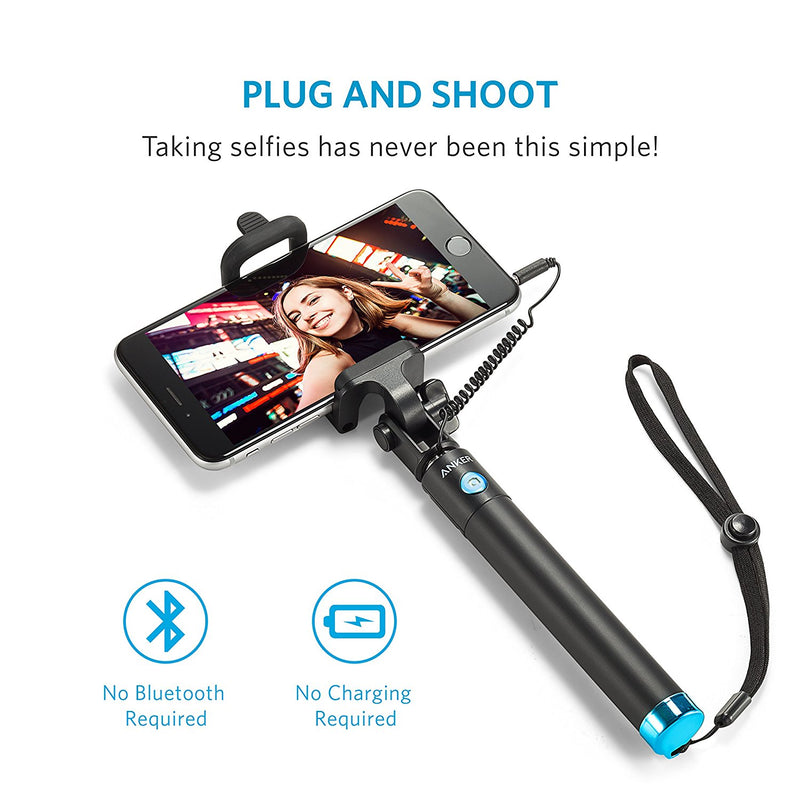 Wired EMF Protection Selfie Stick With No Bluetooth and No EMF!