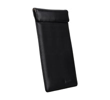 Black Leather Faraday Bag for Phones. Beautiful Privacy + EMF Protection Cellphone Case That Works!