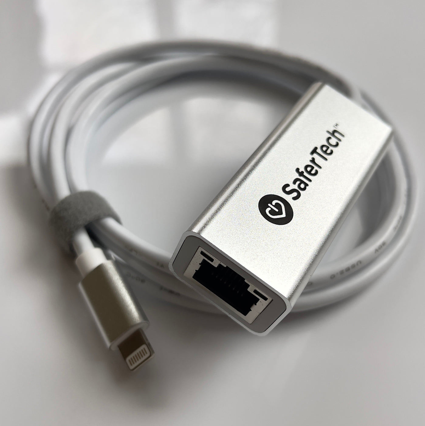 SaferTech Grounded Lightning to Ethernet Adapter