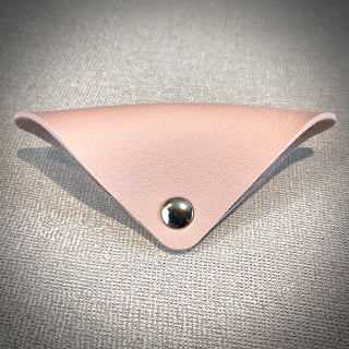 pink headphone cord case
