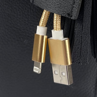 pretty gold iphone charger