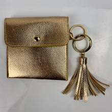 Gold snap pouch
