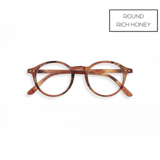 round caramel nice computer glasses