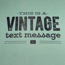 Vintage Text Message Analog Greeting Card