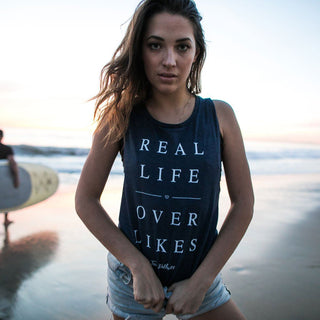 A Girl's Got Priorities: REAL LIFE OVER LIKES Says it All and Gives to Sit With Us! Wellness Wear Tech Wellness Small 