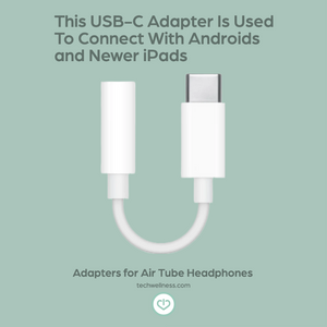 air tube headphones USB-C connector