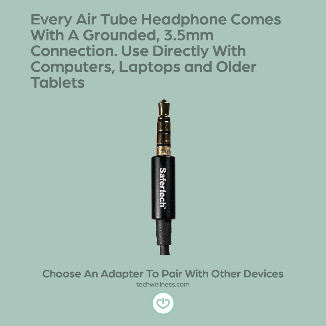 NEW 2024! Best Air Tube Headset EMF Protection Anti Radiation Headphone –  Tech Wellness