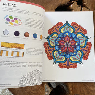 Brain Booster Coloring Book and Colored Pencil Pack. A Great Gift for The Woman Who Has Everything! Tech Wellness 
