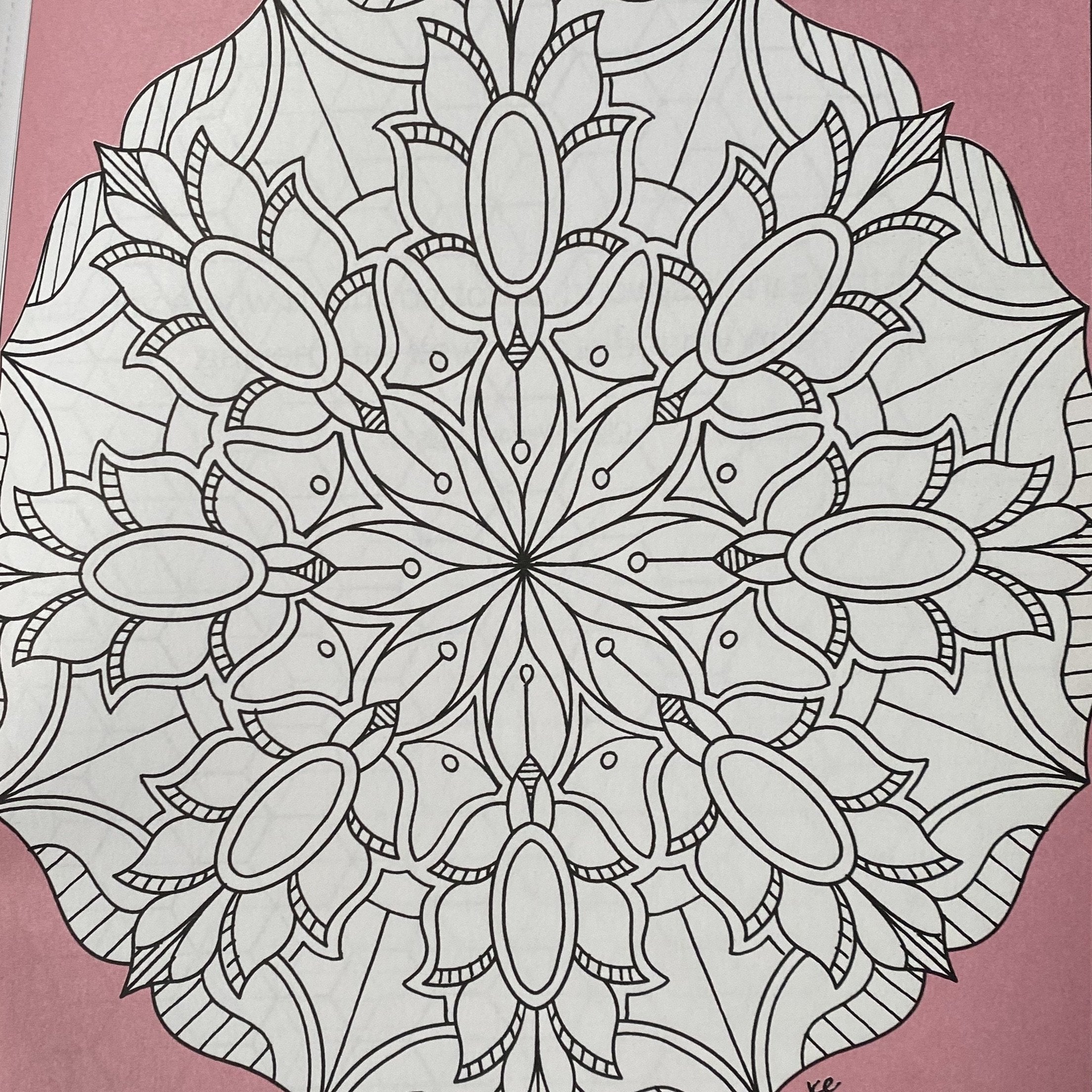 Bundle of 10 Relaxation Mandalas Coloring Book Pages
