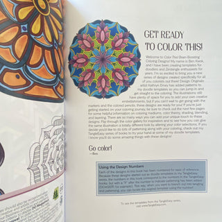 Brain Booster Coloring Book and Colored Pencil Pack. A Great Gift for The Woman Who Has Everything! Tech Wellness 