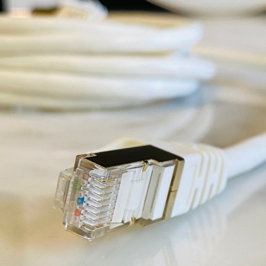 Cat 8 EMF Protection Ethernet Cable.  Hardwire For Fastest Internet Speed