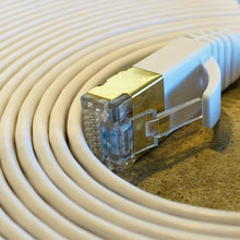 Connect iPhone, Computers,Laptops, Tablets and MORE to Internet. Hard Wire With NO EMF Cat 8 50 foot white