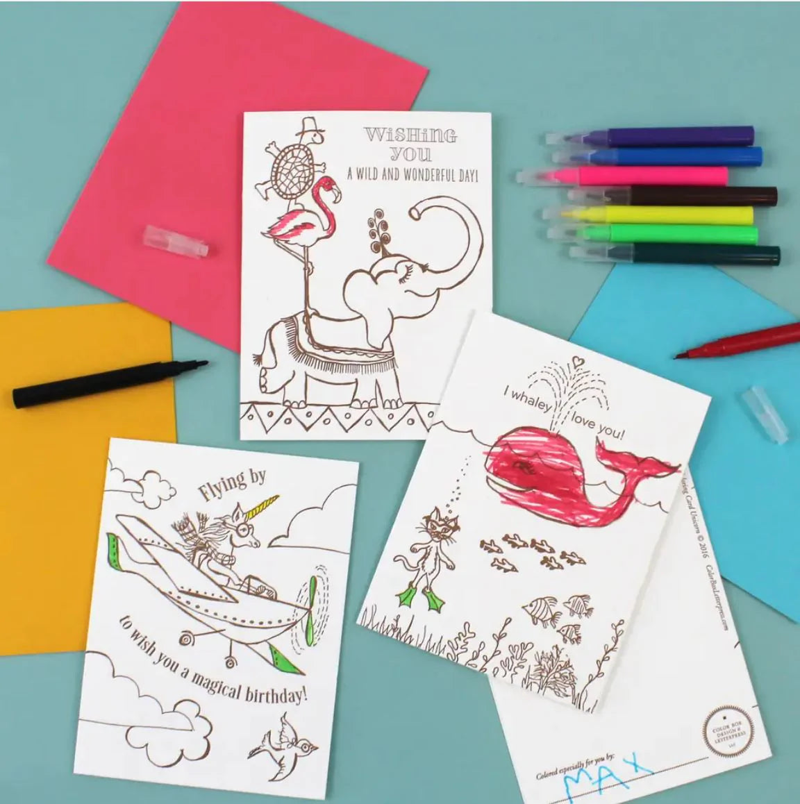kids pack create your own cards